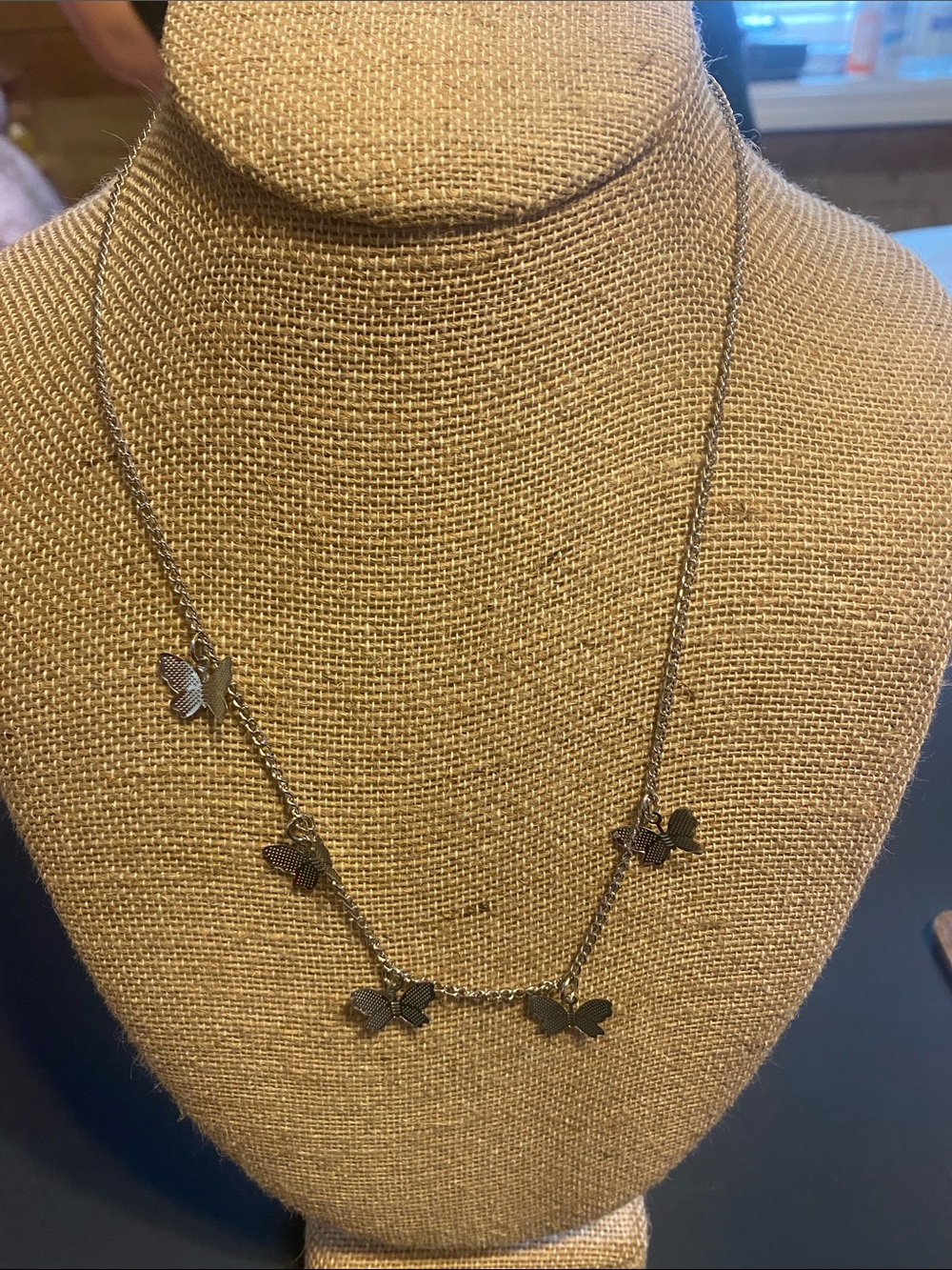Delicate Butterfly Pendant Necklace - Women's Jewelry